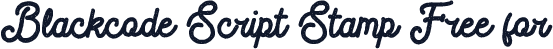Blackcode Script Stamp Free for