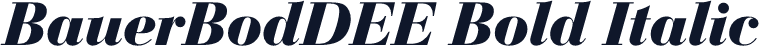 BauerBodDEE Bold Italic