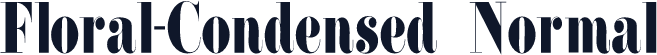 Floral-Condensed Normal
