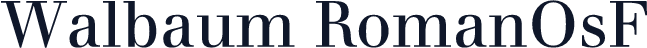 Walbaum RomanOsF