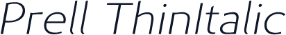 Prell-ThinItalic