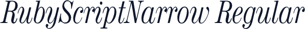 RubyScriptNarrow Regular