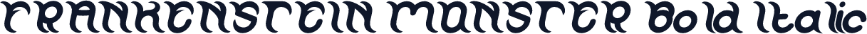 FRANKENSTEIN MONSTER Bold Italic