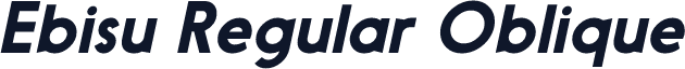 Ebisu Regular Oblique