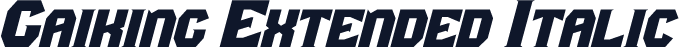 Gaiking Extended Italic