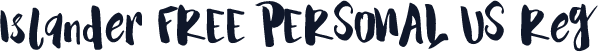Islander FREE PERSONAL US Reg