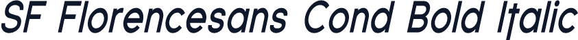 SF Florencesans Cond Bold Italic