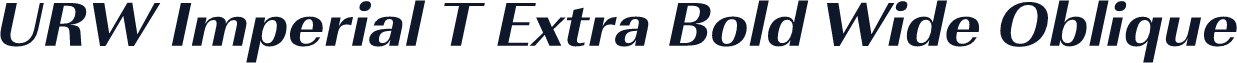 URW Imperial T Extra Bold Wide Oblique