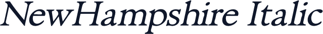 NewHampshire Italic