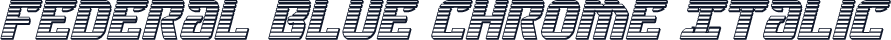 Federal Blue Chrome Italic