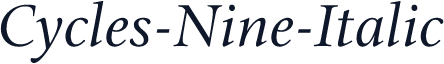 Cycles-Nine-Italic