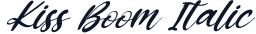 Kiss Boom Italic