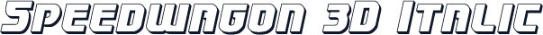 Speedwagon 3D Italic