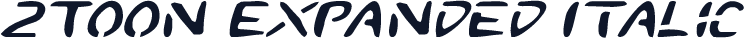 2Toon Expanded Italic