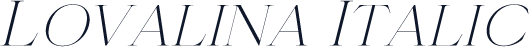 Lovalina Italic