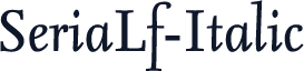 SeriaLf-Italic
