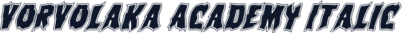 Vorvolaka Academy Italic
