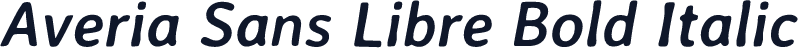 Averia Sans Libre Bold Italic