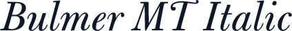 Bulmer MT Italic