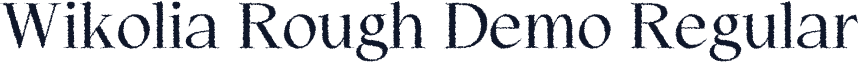Wikolia Rough Demo Regular