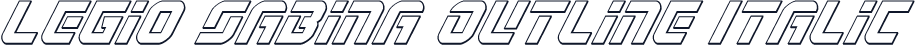 Legio Sabina Outline Italic
