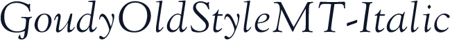 GoudyOldStyleMT-Italic