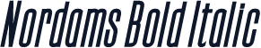 Nordams Bold Italic