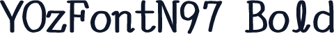 YOzFontN97 Bold