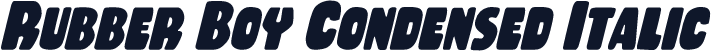 Rubber Boy Condensed Italic