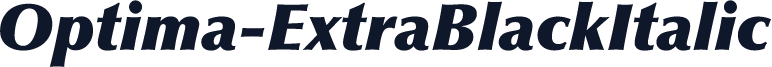 Optima-ExtraBlackItalic