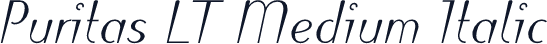Puritas LT Medium Italic