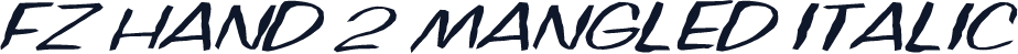 FZ HAND 2 MANGLED ITALIC