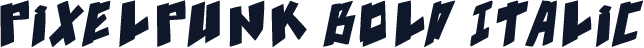 pixelpunk Bold Italic