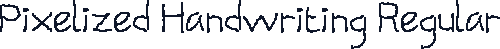 Pixelized Handwriting Regular