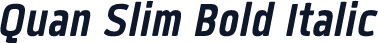 Quan Slim Bold Italic