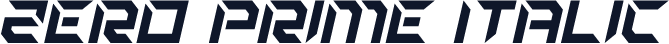 Zero Prime Italic