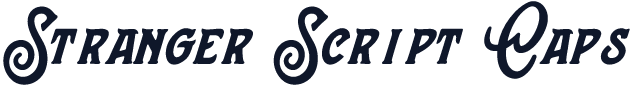 Stranger Script Caps