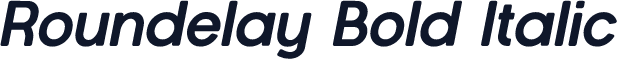 Roundelay Bold Italic