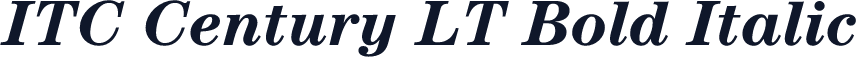 ITC Century LT Bold Italic