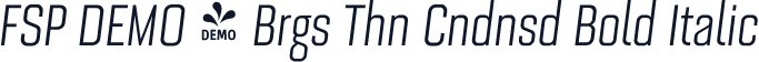FSP DEMO - Brgs Thn Cndnsd Bold Italic