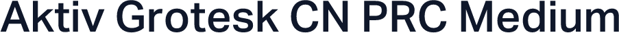 Aktiv Grotesk CN PRC Medium