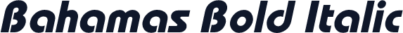 Bahamas Bold Italic