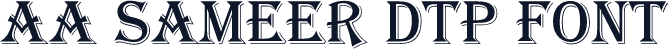 AA Sameer DTP Font