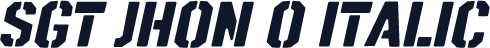 SGT Jhon O Italic