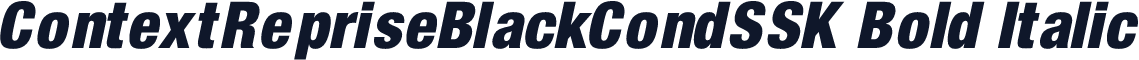 ContextRepriseBlackCondSSK Bold Italic