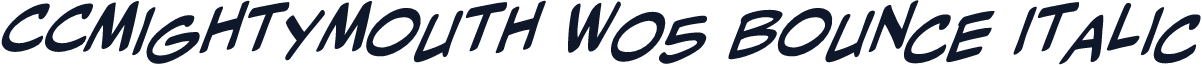 CCMightyMouth W05 Bounce Italic