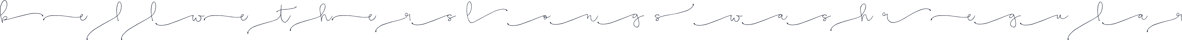 Bellwethers Long Swash Regular