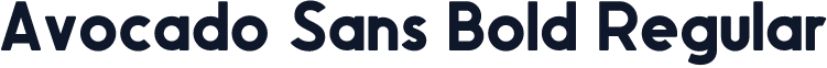 Avocado Sans Bold Regular
