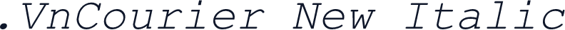 .VnCourier New Italic