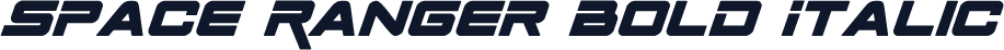 Space Ranger Bold Italic